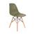 Cadeira Charles Eames Wood Design Eiffel Colorida Verde Musgo