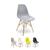 Cadeira Charles Eames Wood Design Eiffel De Jantar Cores Cinza