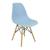 Cadeira Charles Eames Wood Design Eiffel varias cores Azul bebê