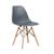 Cadeira Charles Eames Wood Design Eiffel varias cores Cinza Escuro
