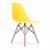 Cadeira Charles Eames Wood Design Eiffel varias cores Amarelo