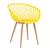 Cadeira Clarice Nest com apoio de braços - Sidera Amarelo