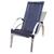 Cadeira de área matinhos para varanda área gourmet piscina em alumínio com fibra sintética junco Preto