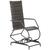 Cadeira De Balanço Com Mola Revestido Em Fibra Sintética Área Varanda Piscina Edícula Trama Original Pedra Ferro