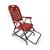 Cadeira de Balanço Dobrável Aço Carbono Reforçado Com Descanso de Pé Vermelho