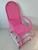 Cadeira de Balanco Duas Molas em Fibra Sintetica Pink