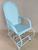 Cadeira de Balanco Duas Molas em Fibra Sintetica Azul Bebe