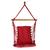 Cadeira de balanço suspensa rede de teto varias cores Vermelha