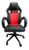Cadeira de Escritório Gamer Reclinável C/ Ajuste De Altura Giratória Estofada Couro Vermelho