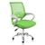 Cadeira de Escritório Secretária Base Cromada com Rodinha Fortt Lisboa - CSF02 Verde