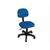 Cadeira de Escritório Secretária Giratória - Plata Móveis J. Serrano Azul/Preto