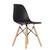 Cadeira De Jantar Eames Eiffel Dkr Sala Varanda Gourmet  Preto