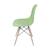 Cadeira De Jantar Eames Eiffel Dkr Sala Varanda Gourmet  Verde