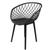 Cadeira de Jantar Resistente Polipropileno até 110Kg Ayla Seat&co 82x63x53cm PRETO
