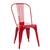 Cadeira de Jantar Tolix Metal GardenLife  Vermelha