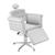 Cadeira de Maquiagem Elegance Luxo Encosto Reclinável - Pentapé Branco