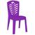Cadeira de Plástico Dany Sem Braço Bistrô Plástica Para Jardim, Eventos e Buffet Confortável Capacidade Até 120KG Lilás