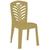 Cadeira de Plástico Dany Sem Braço Bistrô Plástica Para Jardim, Eventos e Buffet Confortável Capacidade Até 120KG Ouro