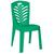Cadeira de Plástico Dany Sem Braço Bistrô Plástica Para Jardim, Eventos e Buffet Confortável Capacidade Até 120KG Verde