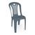 Cadeira de Plástico Lara Ibap Sem Braço Bistrô Para Jardim, Eventos e Buffet Capacidade Até 120KG Preta