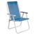 Cadeira de Praia Alta Alumínio Conforto 120 kg Mor Azul claro