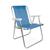 Cadeira de praia alta alumínio sannet azul mor Azul