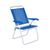 Cadeira De Praia Alta Reclinável Boreal Cores Porta Copo Mor Azul