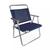 Cadeira De Praia Oversize Alumínio Reforçada Larga Mor 140kg Azul