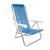 Cadeira De Praia Piscina Reclinável 8 Posições Alumínio Mor Azul