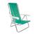 Cadeira De Praia Piscina Reclinável 8 Posições Alumínio Mor Verde