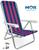 Cadeira De Praia Reclinável 4 Posições Alumínio Suporta Até 100 Kg Mor Púrpura