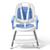 Cadeira de Refeição Beery 3 em 1 até 15Kg Cinto 5 Pontos Portátil Multikids Baby BB323 Azul