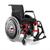Cadeira de Rodas Alumínio AVD Ortobras Dobrável em X vermelho
