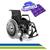 Cadeira de Rodas Alumínio Leve Dobrável Desmontável  para Carro até 120kg  Prata
