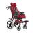 Cadeira de Rodas Conforma Tilt Reclinável com Apoio Postural Ortobras Vermelho Perolizado