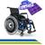 Cadeira de Rodas em Alumínio Desmontável Capacidade de Peso até 120 kg Ortobras AVD. AZUL