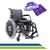 Cadeira de Rodas em Alumínio Desmontável Capacidade de Peso até 120 kg Ortobras AVD. PRETO