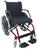Cadeira de Rodas K1 Eco Alumínio Pedal Fixo Ortobras Vermelho Perolizado