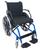 Cadeira de Rodas K1 Eco Alumínio Pedal Fixo Ortobras Azul Glacial