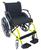Cadeira de Rodas K1 Eco Alumínio Pedal Fixo Ortobras Amarelo Flúor