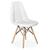 Cadeira Dkr Charles Eames Estofada Botonê Branco