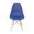 Cadeira Eames Design Colméia Eloisa Colorida Azul Escuro