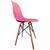 Cadeira Eames Eiffel Pés de madeira Escritório Sala Cozinha  Rosa-Claro