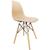 Cadeira Eames Eiffel Pés de madeira Escritório Sala Cozinha  Nude