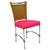 Cadeira em Alumínio e Fibra Sintética JK Cozinha Edícula Avelã e pink