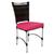 Cadeira em Alumínio e Fibra Sintética JK Cozinha Edícula Pedra Ferro e Pink
