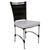 Cadeira em Alumínio e Fibra Sintética JK Cozinha Edícula Pedra Ferro e Nautico Branco