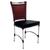 Cadeira em Alumínio e Fibra Sintética JK Cozinha Edícula Vinho Dark e Nautico Preto