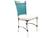 Cadeira em Alumínio e Fibra Sintética JK para Cozinha e Edícula Trama Original Azul turquia