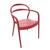 Cadeira em polipropileno e fibra de vidro com braço vermelha - SISSI - Tramontina Vermelho